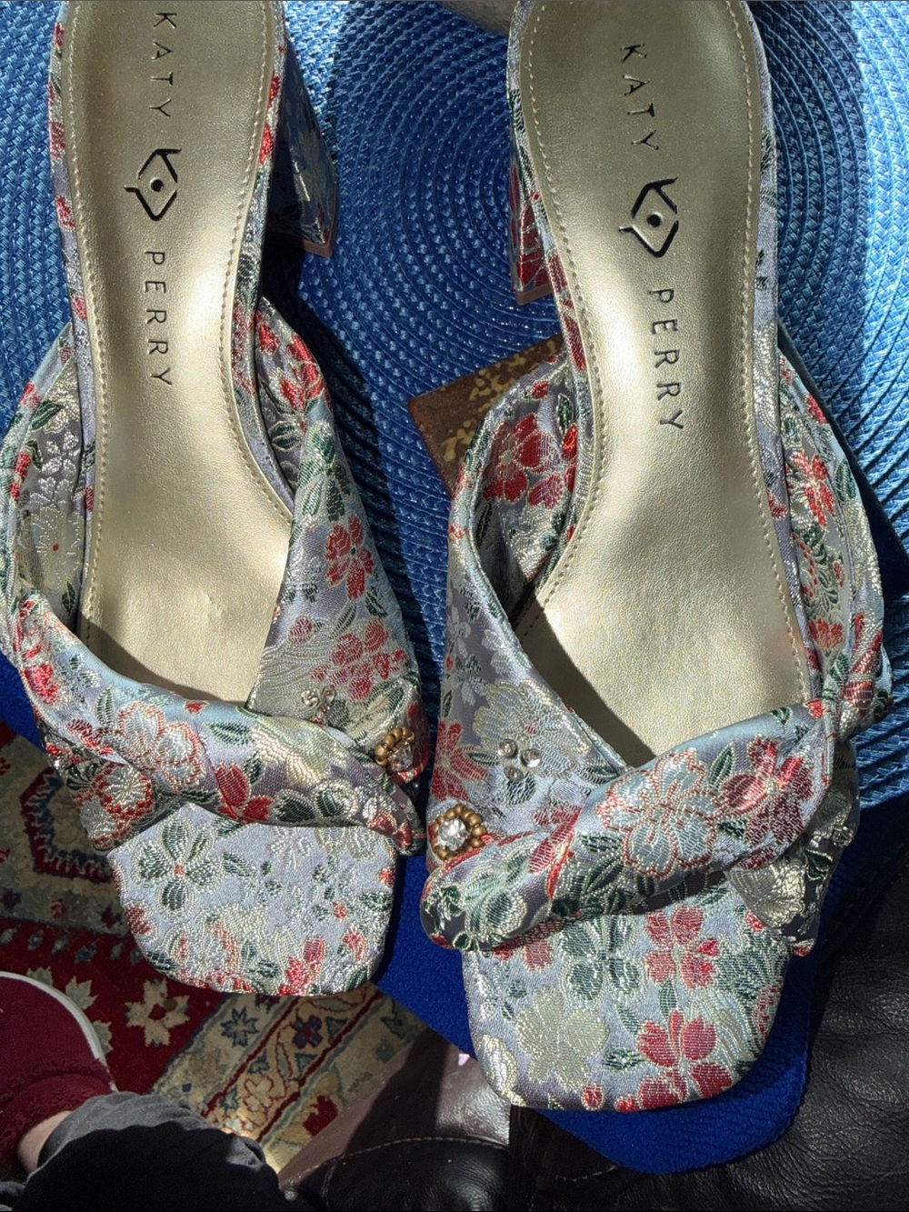 Katy Perry Jacquard Mule Heels! Statement Sandals! - Picture 7 of 7